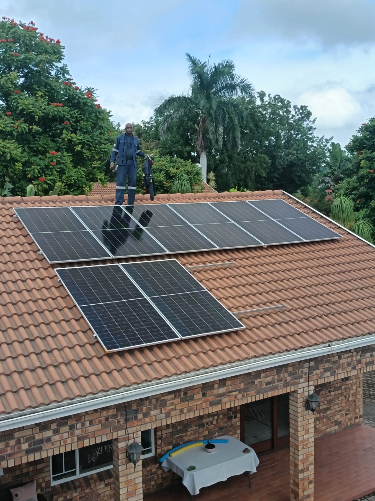 Solar panel installation